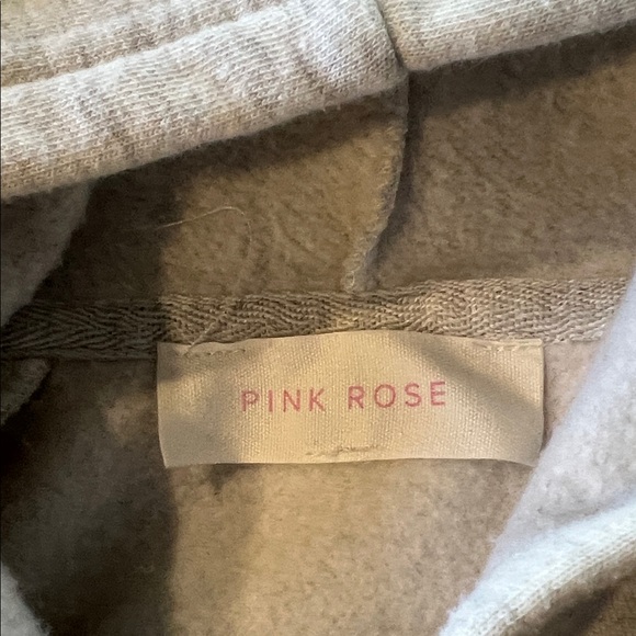 Pink Rose Gray Sweatpants with Pink Hearts - Picture 2 of 4